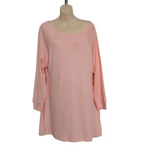 Yoins Your Inspiration Soft Pink Long Sleeve Mini Dress Sz XL